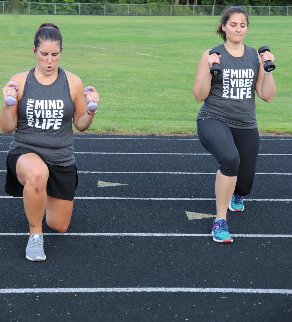 Positive Vibes: Mind - Vibes - Life Muscle Tank | Her Tribe Athletics