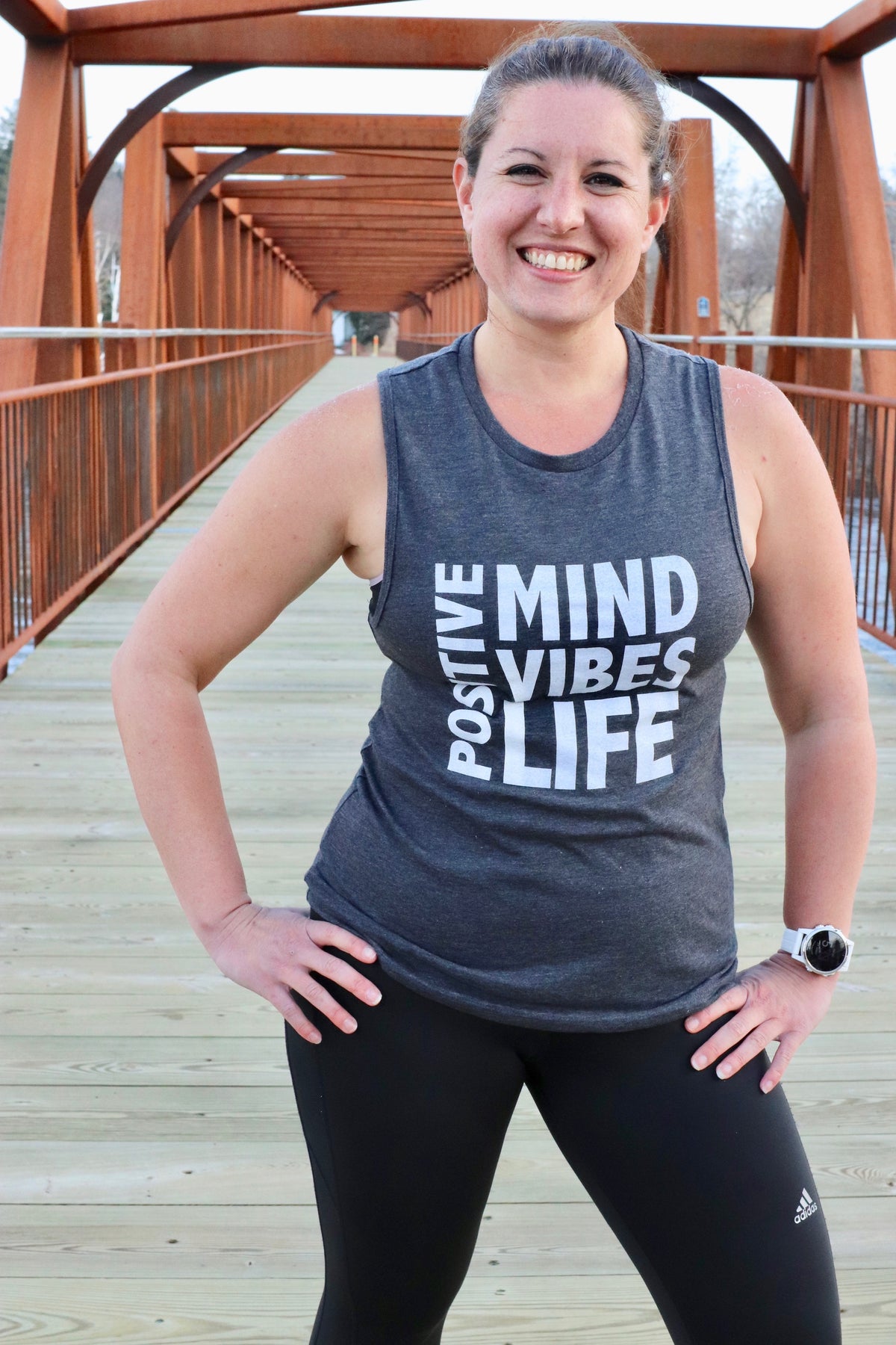 Positive Vibes: Mind - Vibes - Life Muscle Tank | Her Tribe Athletics