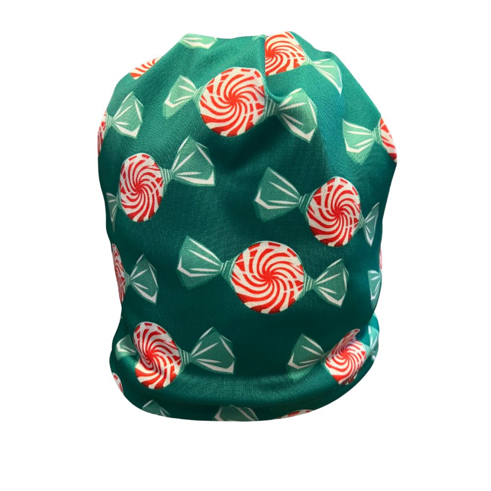 Swirly Peppermints Fleece Lined Hat | Her Tribe Athletics