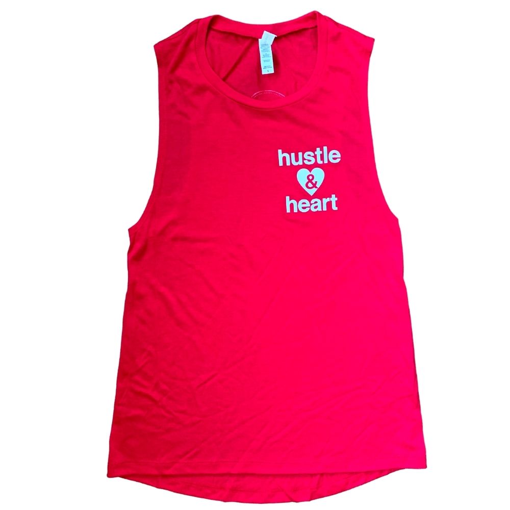 Hustle &amp; Heart Muscle Tank | Her Tribe Athletics