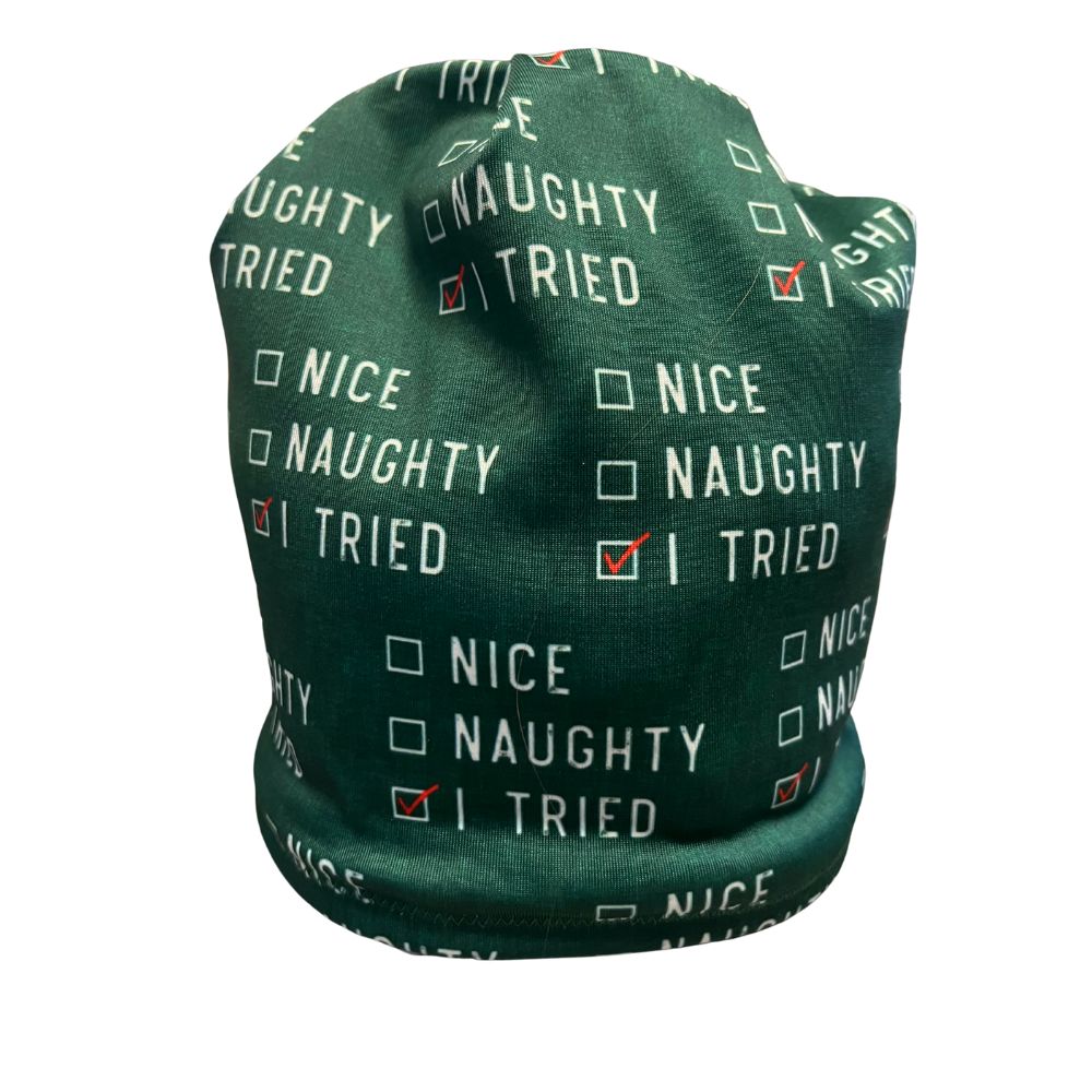 Naughty or Nice Fleece Lined Hat