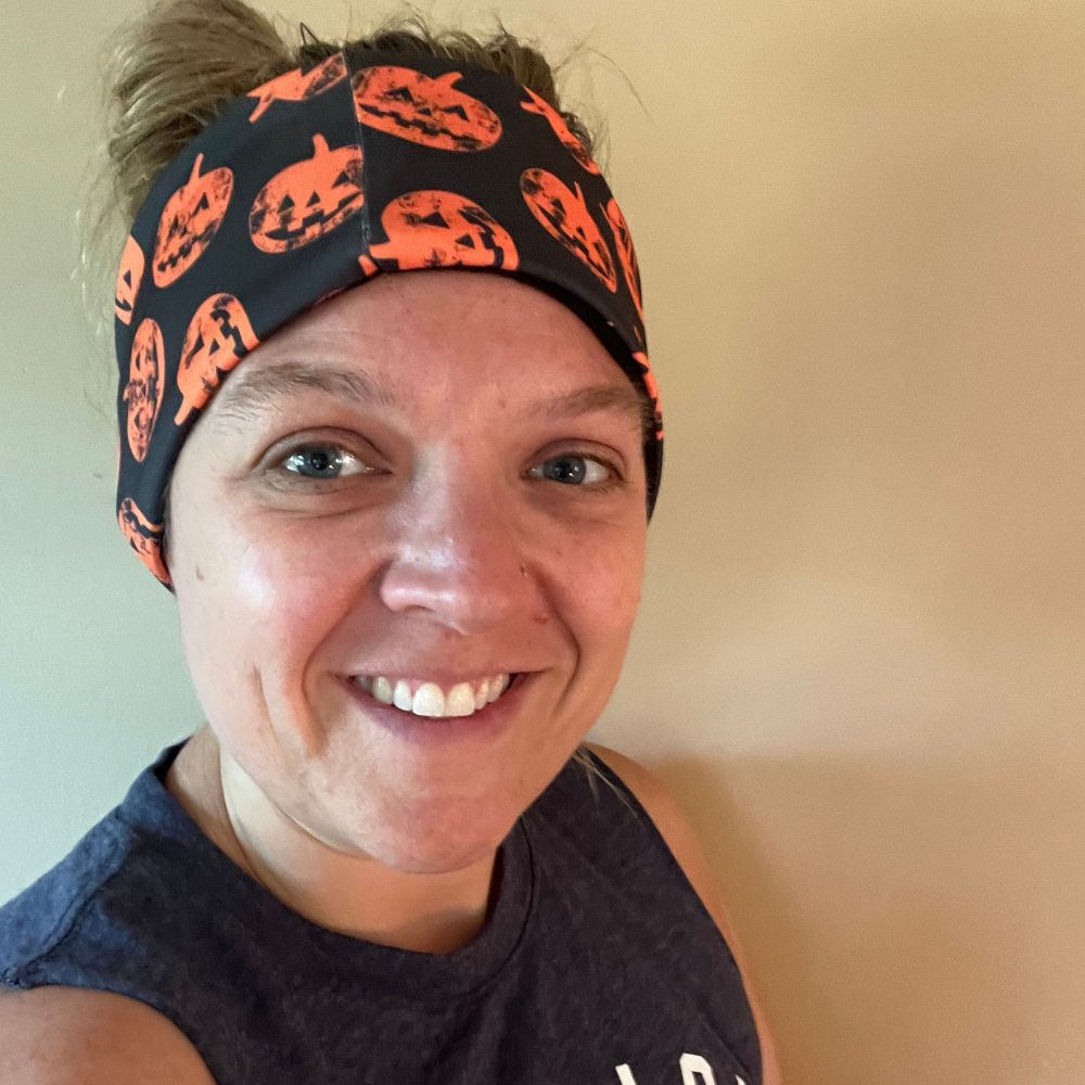 Pumpkins Fleece Lined Headband | Her Tribe Athletics