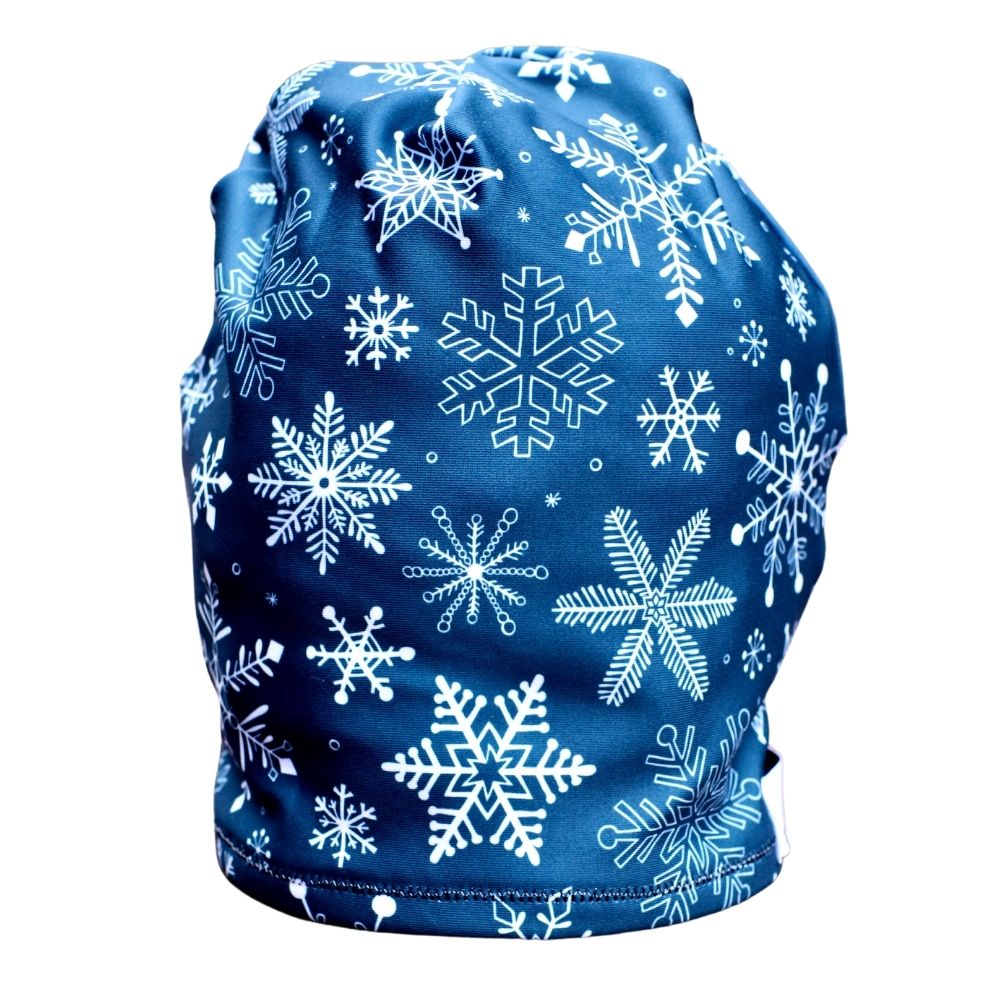 Snowflakes Fleece Lined Hat | Her Tribe Athletics