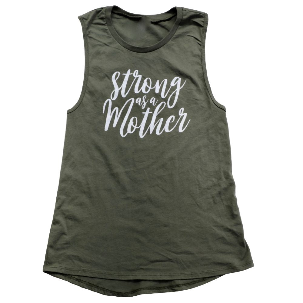 Mothers Day Gifts For Mom Workout Strong As A Mother Muscle Tank